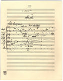 Mahler, Gustav - 5th Symphony Adagietto - Facsimile Edition