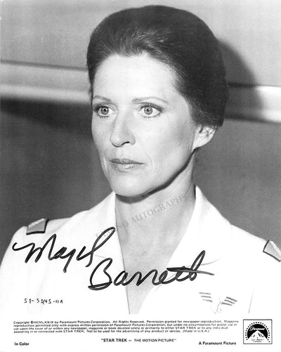 Barrett, Majel - Signed Photograph