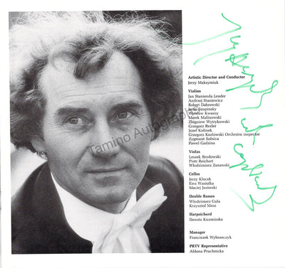 Maksymiuk, Jerzy - Signed Program Leeds 1982