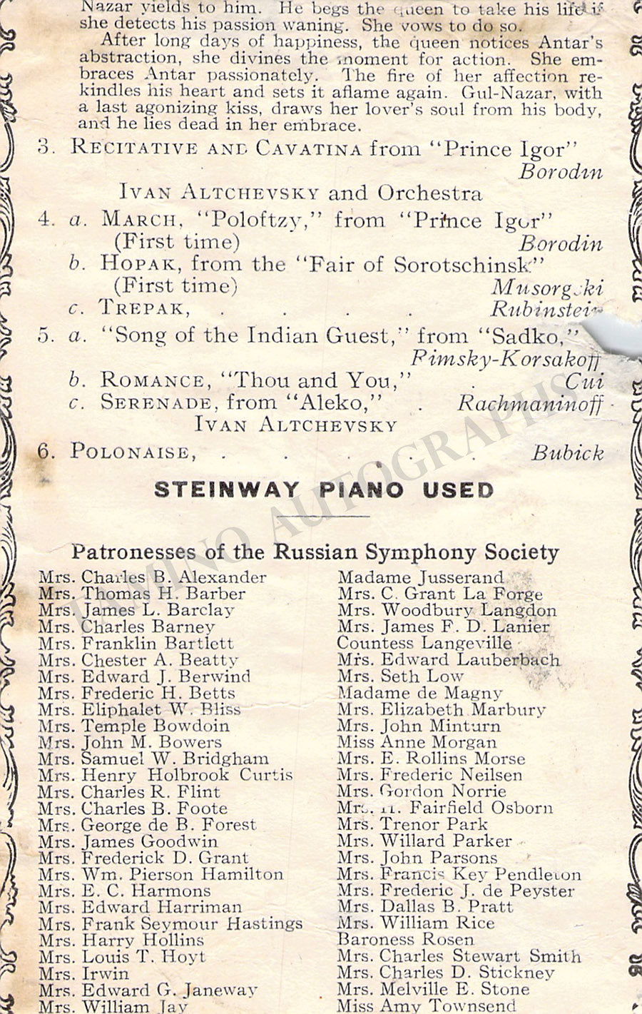 Sample Program For Opera Performance Manhattan Opera Company Programs Clip Lot – Tamino Autographs