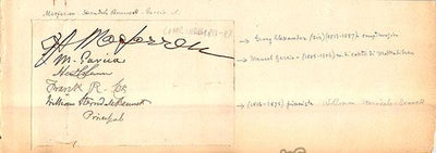 Garcia, Manuel - Macfarren, Georg Alexander - Bennett, William Sterndale - Triple Signed Album Page
