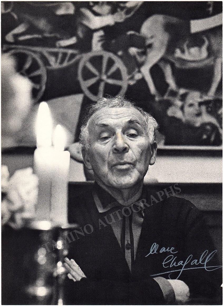 Chagall, Marc - Larger Size Signed Photograph