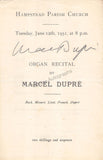 Dupré, Marcel - Signed Program London 1951