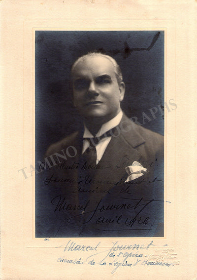 Journet, Marcel - Signed Photograph 1926