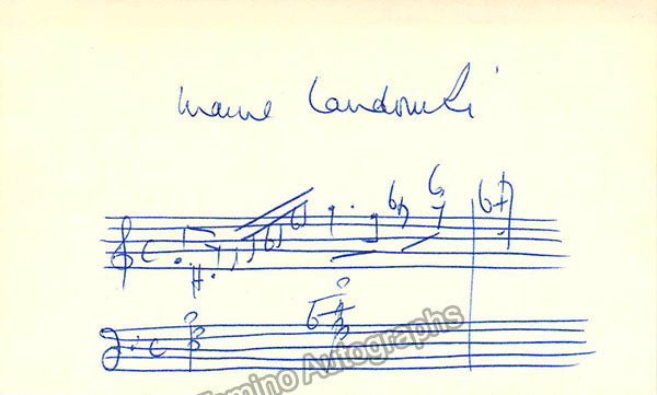 Landowski, Marcel - Autograph Music Quote Signed