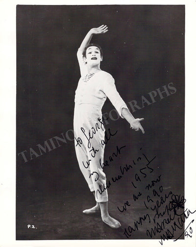 Marceau, Marcel - Signed Photograph 1990