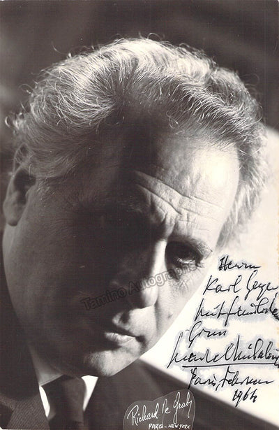 Mihalovici, Marcel - Signed Photograph 1964