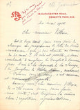 Journet, Marcel - Autograph Letter Signed 1906