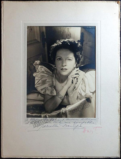 Denya, Marcelle - Large Signed Photograph