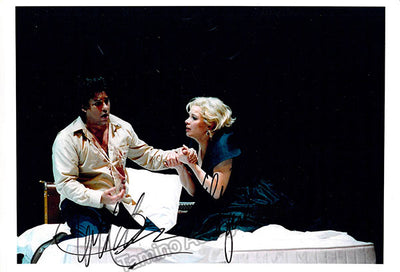 Alvarez, Marcelo - Garanca, Elina - Double Signed Photograph in Werther