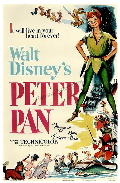Kerry, Margaret - Signed "Peter Pan" Mini Poster