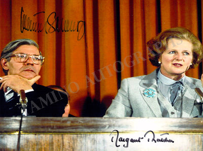Thatcher, Margaret - Schmidt, Helmut - Double Signed Photograph