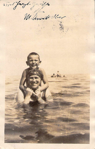 As herself with child