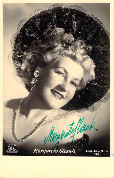 SLEZAK, Margarete (Various Autographs)