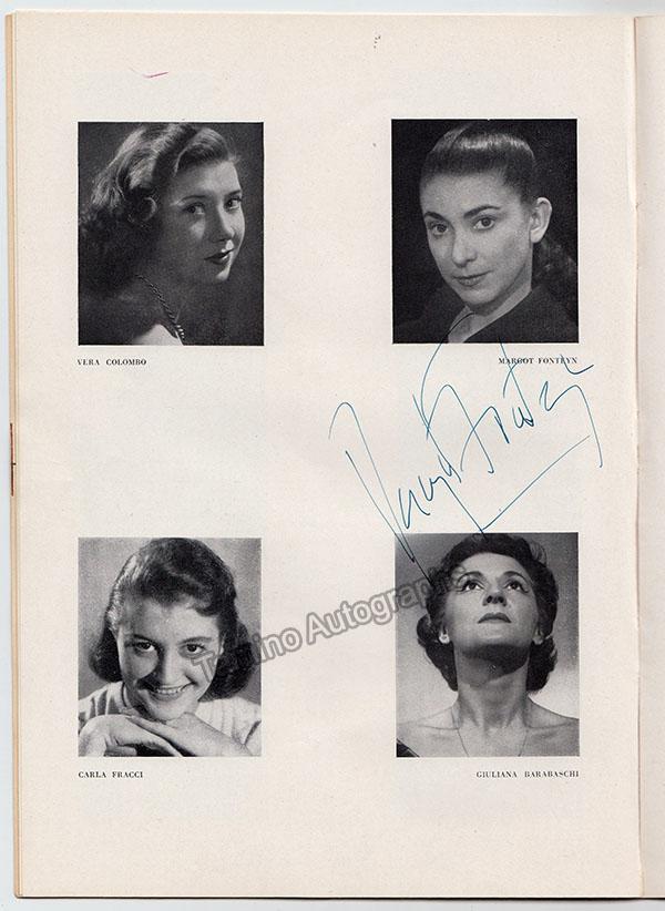 Wallmann, Margherita - Fonteyn, Margot - Pistoni, Mario - Signed Program - Tamino