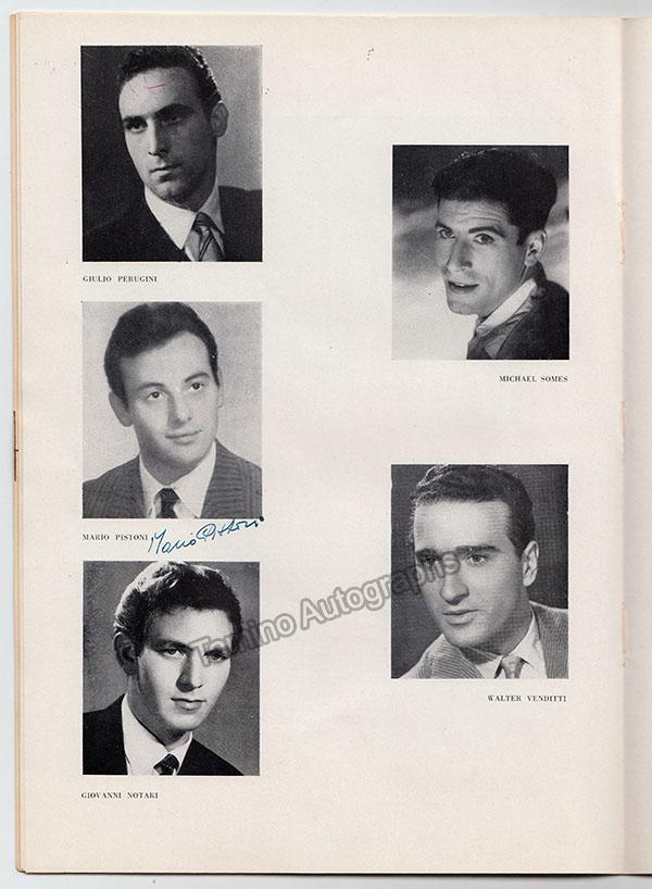 Wallmann, Margherita - Fonteyn, Margot - Pistoni, Mario - Signed Program - Tamino