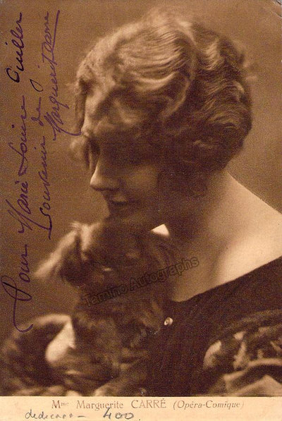 Carre, Marguerite - Signed Photo Postcard