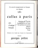 Callas, Maria - Concert Program Paris 1963