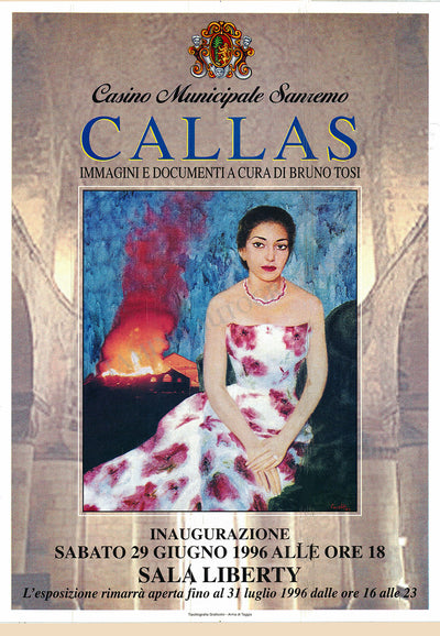 Callas, Maria - Exhibit San Remo 1996 Poster