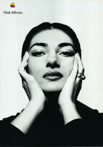 Callas, Maria - Apple Poster "Think Different"