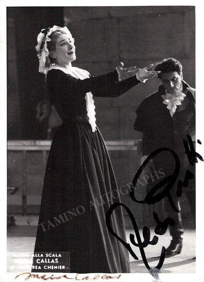 Callas, Maria - Protti, Aldo - Double Signed Photograph in Andrea Chenier