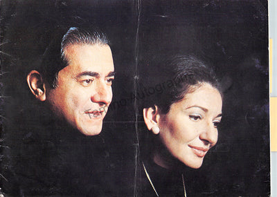 Callas, Maria - Di Stefano, Giuseppe - Double Signed Program London 1973