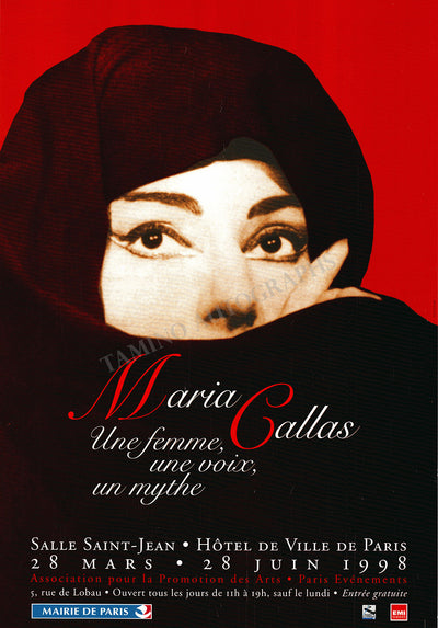 Callas, Maria - Exhibit Paris 1998 Poster