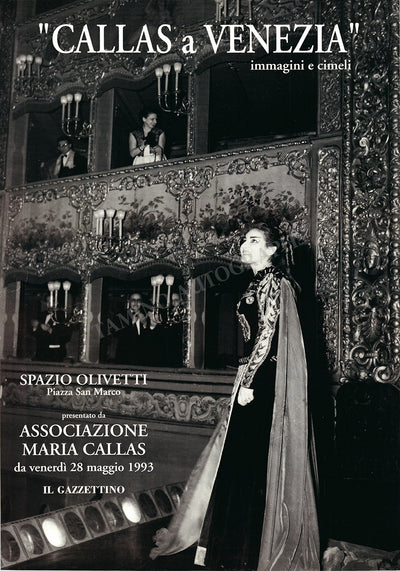 Callas, Maria - Lecture "Callas a Venezia" 1993 Poster