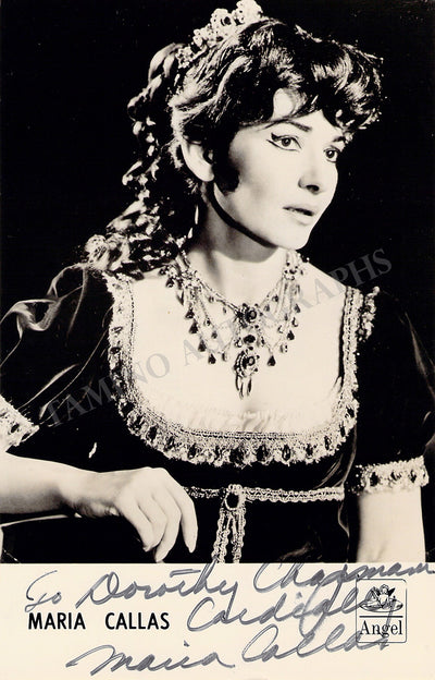 Callas, Maria - Signed Photograph as Tosca