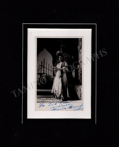 Callas, Maria - Signed Photograph in Die Entführung aus dem Serail