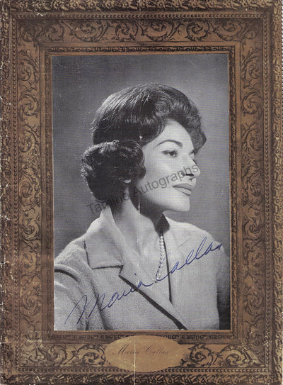 Callas, Maria - Signed Program Recital Royal Festival Hall London 1962