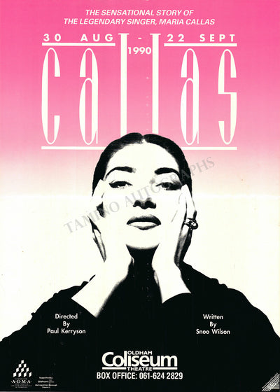 Callas, Maria - Play "Callas" London 1990 Poster