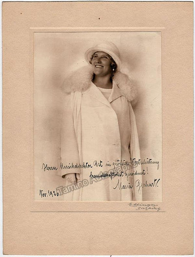 Gerhart, Maria - Larger Size Photograph Signed 1926