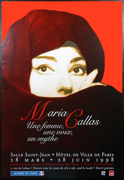 Callas, Maria - Callas Exhibit Poster, Paris 1998 (Small Size)