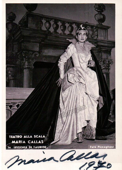 Callas, Maria - Signed Photo in Ifigenia in Tauride 1970