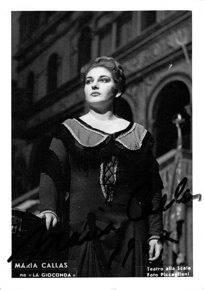 Callas, Maria - Signed Photo in La Gioconda 1962