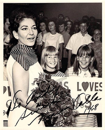 Callas, Maria - Signed Photo 1968