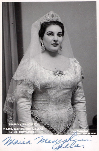 Callas, Maria - Signed Photo in "Trovatore"