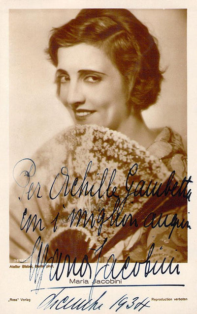 Jacobini, Maria - Signed Photo