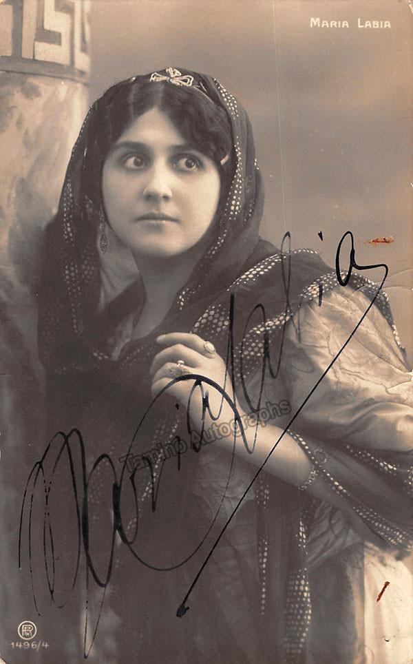 LABIA, Maria Signed Photo Genuine Signed Tamino