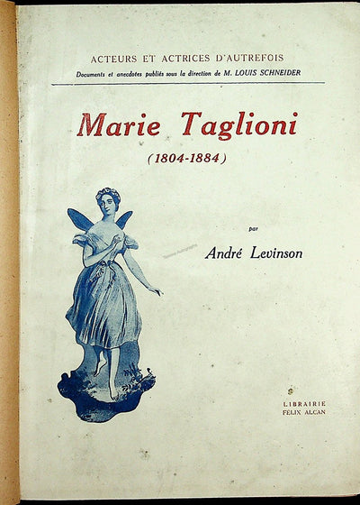 Levinson, Andre - Signed Book "Marie Taglioni"