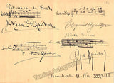 Anderson, Marian - Aquilar Quartet - Set of Autograph Musical Quotes Signed