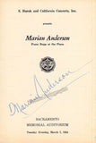 Anderson, Marian - Signed Program 1944