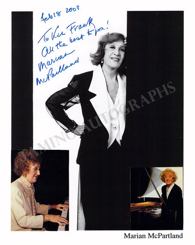 McPartland, Marian - Signed Photograph 2003