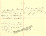 Cabel, Marie - Autograph Letter Signed 1853