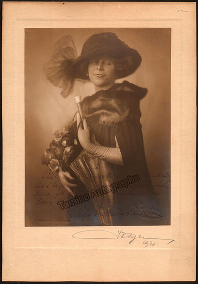 Gutheil-Schoder, Marie - Signed Photograph 1921