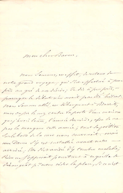 De Cambaceres, Marie-Jean Pierre - Set of 2 Autograph Letters Signed