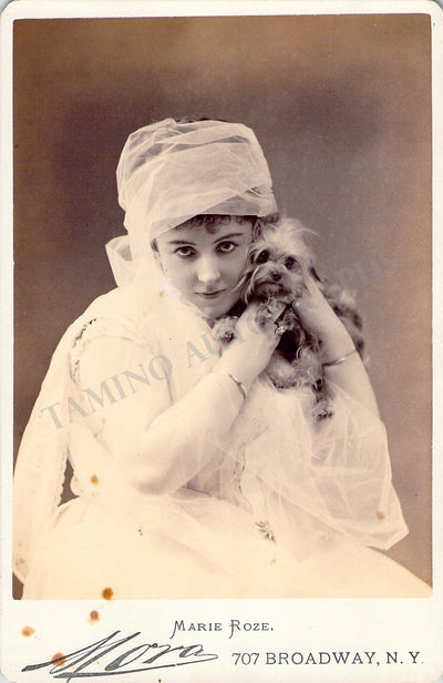 Roze, Marie - Various Unsigned CDV's and Cabinet Photos