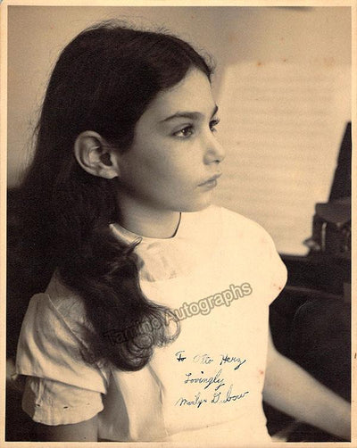 Dubow, Marilyn - Signed Photo as a Child