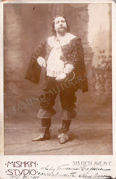 Ancona, Mario - Signed Cabinet Photograph 1904